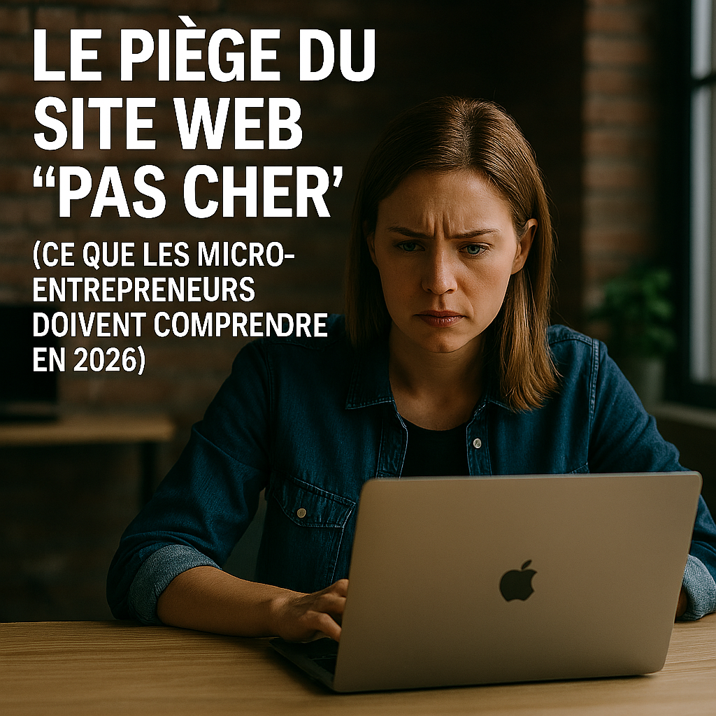 Image for 💥 Le piège du site web ‘pas cher’ : ce que les micro-entrepreneurs doivent comprendre en 2026