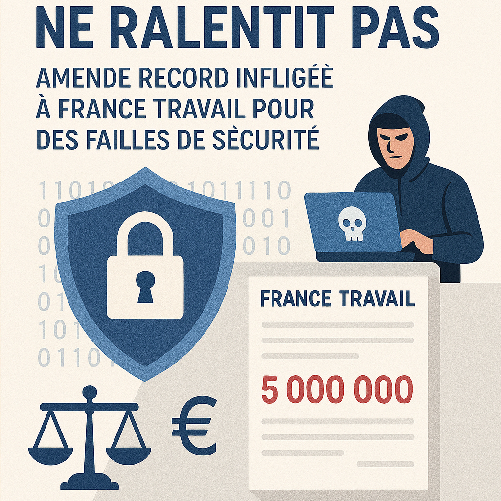 🛡️ ARTICLE PREMIUM — France Travail sanctionné : la CNIL frappe fort après une fuite de données historique