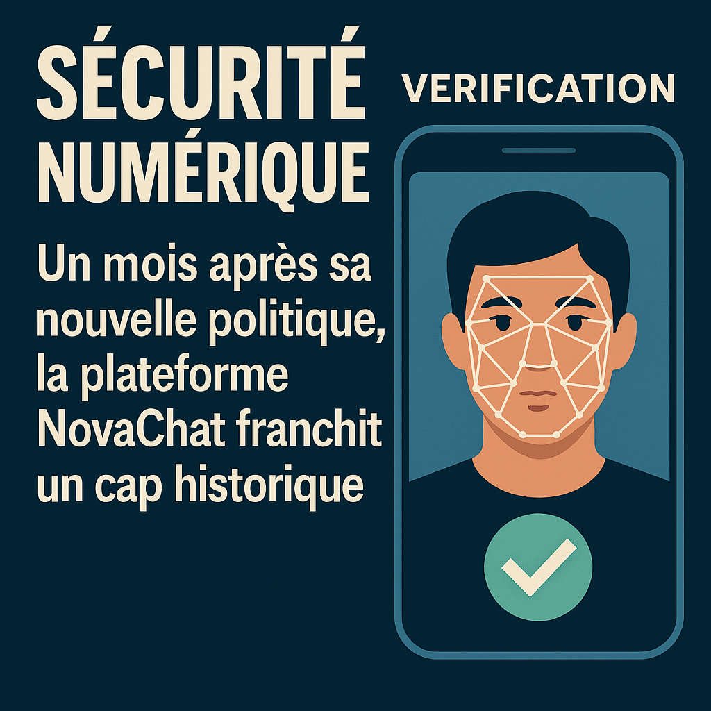 Sécurité numérique : un mois après sa nouvelle politique, la plateforme NovaChat franchit un cap historique