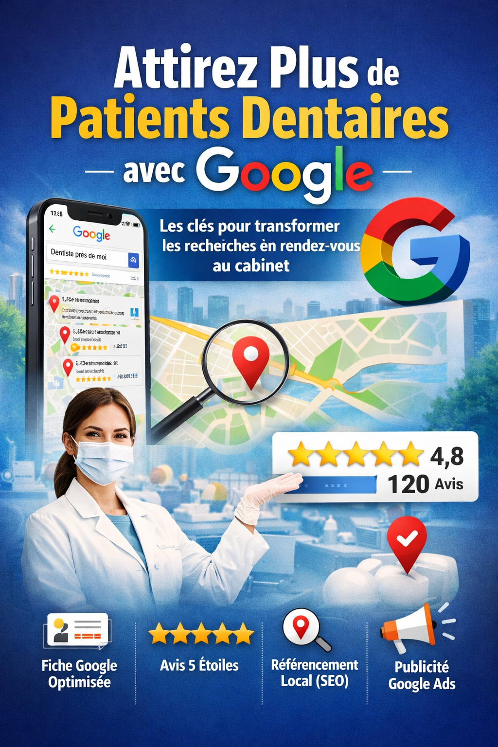 Comment attirer plus de patients dans un cabinet dentaire grâce à Google