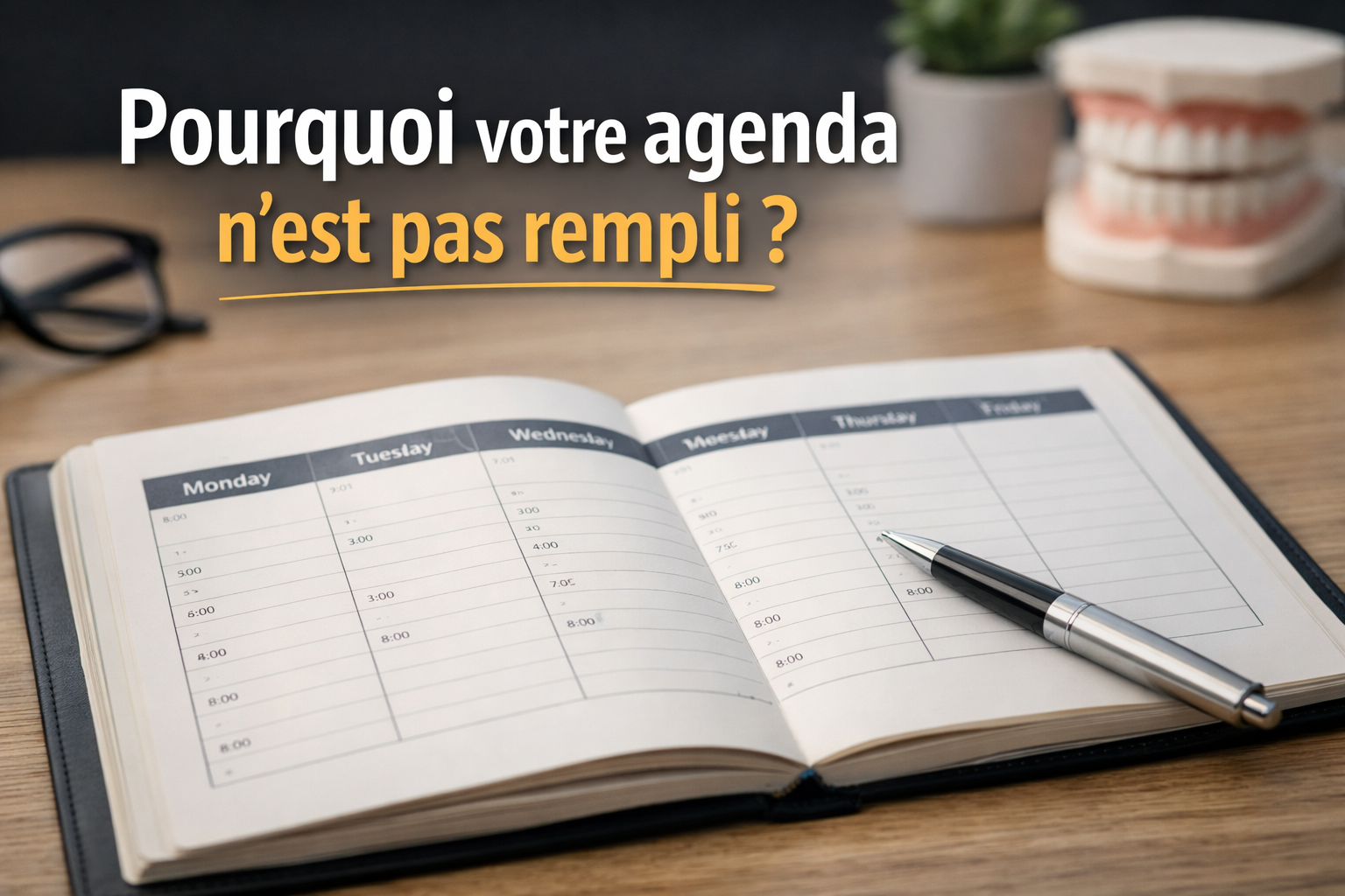 Les 5 raisons pour lesquelles votre agenda n’est pas rempli …et comment les cabinets qui réussissent transforment leur site en machine à patients