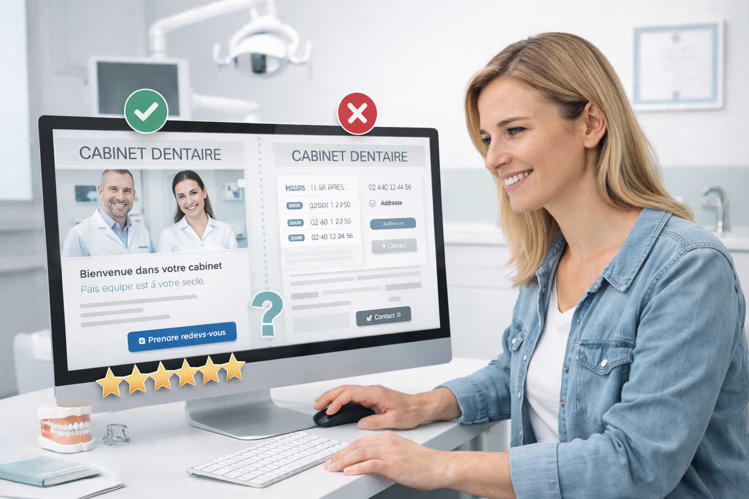 Pourquoi un patient choisit un cabinet dentaire plutôt qu’un autre sur Internet