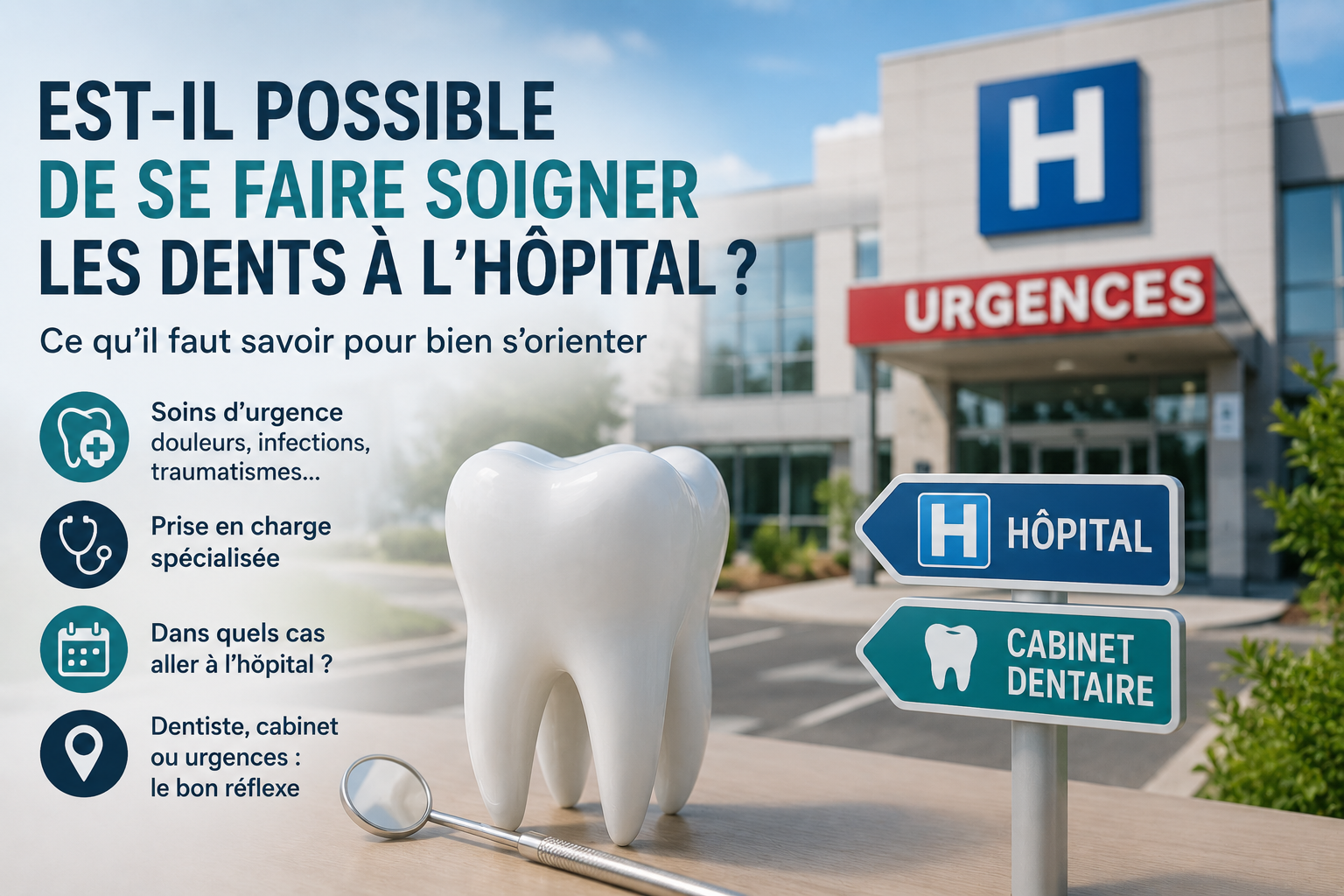 Est-il possible de se faire soigner les dents à l’hôpital ?